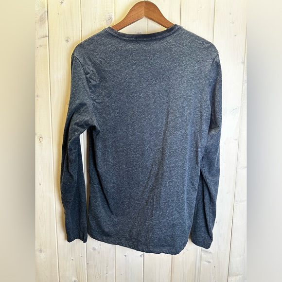 Robert Barakett Pullover Long Sleeve Top Size M Navy Casual Business Workwear - Picture 4 of 4